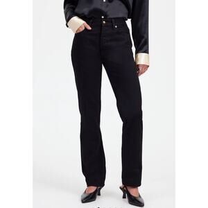 Alexa Chung for Madewell NEW Women’s Black High Rise Straight Jean Plus Size 32
